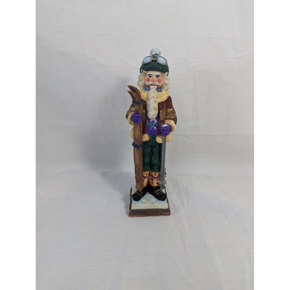 Roman Santa figure 6" tall. Galleria License Christmas- skiing Santa - Picture 1 of 5